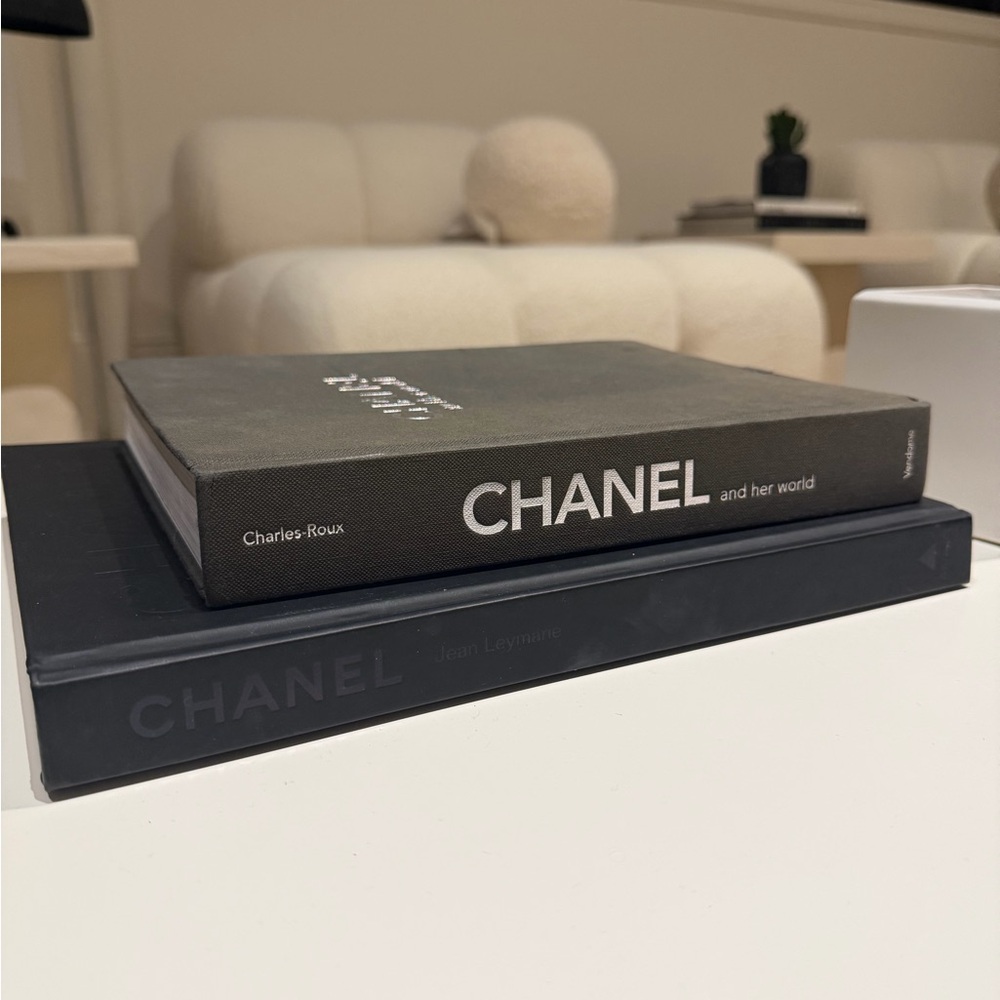 CHANEL Gray and Black Book Duo